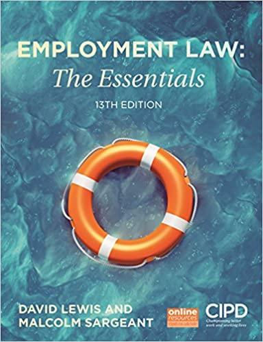 employment law the essentials 13th edition david lewis, malcolm sargeant 1843983745, 978-1843983743