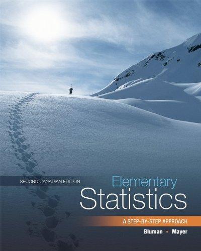 elementary statistics a step by step approach 2nd canadian edition allan bluman 0070005508, 978-0070005501