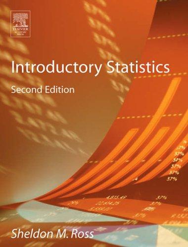 introductory statistics 2nd edition sheldon m. ross 012597132x, 978-0125971324