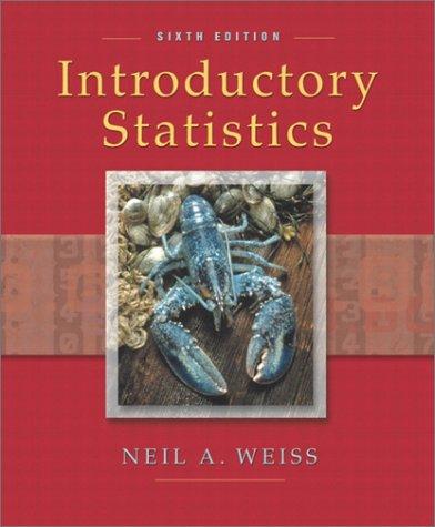 introductory statistics 6th edition neil a. weiss 0201710595, 978-0201710595