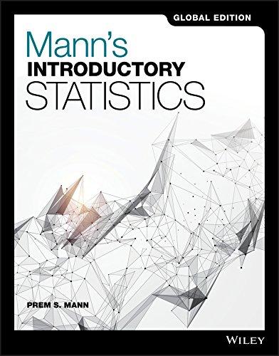 manns introductory statistics 1st global edition prem s. mann 1119248949, 978-1119248941