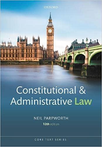 constitutional and administrative law 12th edition neil parpworth 019285657x, 978-0192856579
