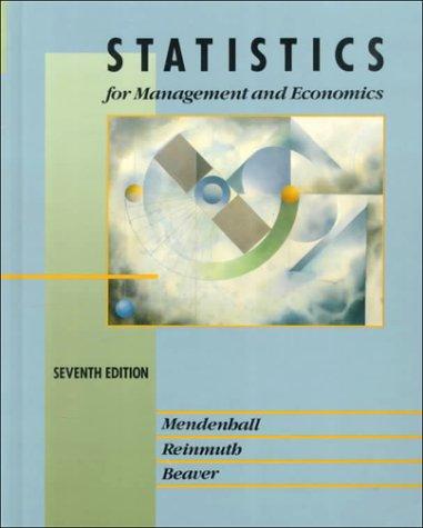 statistics for management and economics 7th edition william mendenhall, james e. reinmuth, robert j. beaver