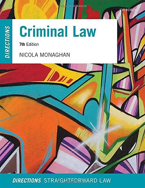 criminal law directions 7th edition nicola monaghan 0192855379, 978-0192855374