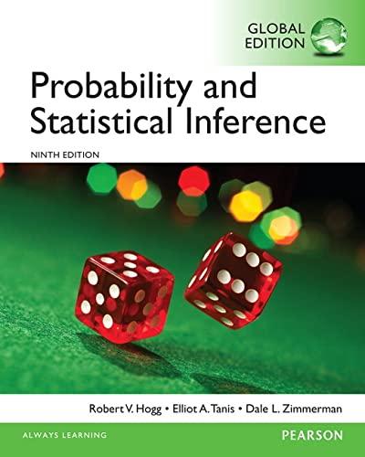 probability and statistical inference 9th global edition robert v. hogg, elliot a. tanis 1292062355,