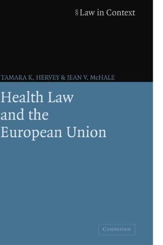 health law and the european union 1st edition tamara k. hervey, jean v. mchale 0521605245, 978-0521605243