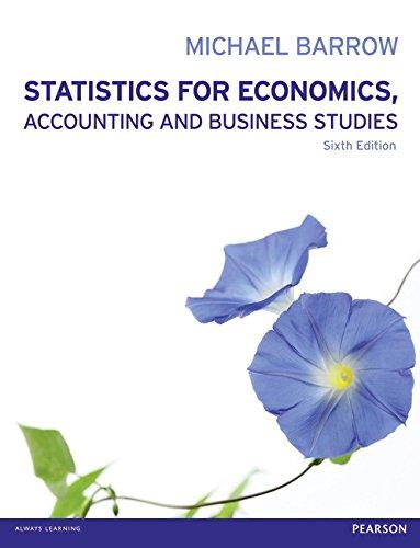 statistics for economics accounting and business studies 6th edition michael barrow 0273764322, 978-0273764328