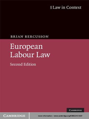 european labour law 2nd edition brian bercusson 0521613507, 978-0521613507