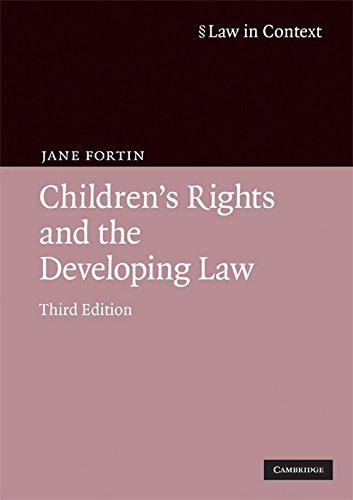 childrens rights and the developing law 3rd edition jane fortin 0521698014, 978-0521698016