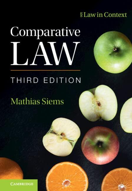 comparative law 3rd edition mathias siems 1108744052, 978-1108744058