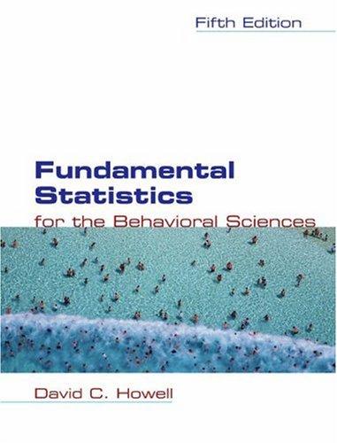 fundamental statistics for the behavioral sciences 5th edition david c. howell 0534399517, 9780534399511