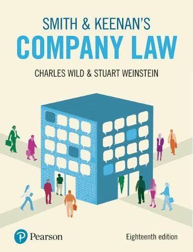 smith and keenans company law 18th edition charles wild, stuart weinstein 1292246065, 978-1292246062