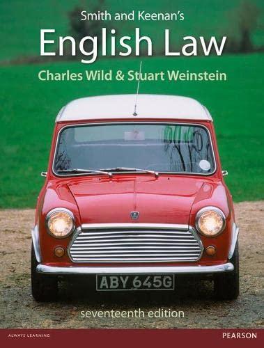 smith and keenans english law 17th edition charles wild, stuart weinstein 140829527x, 978-1408295274
