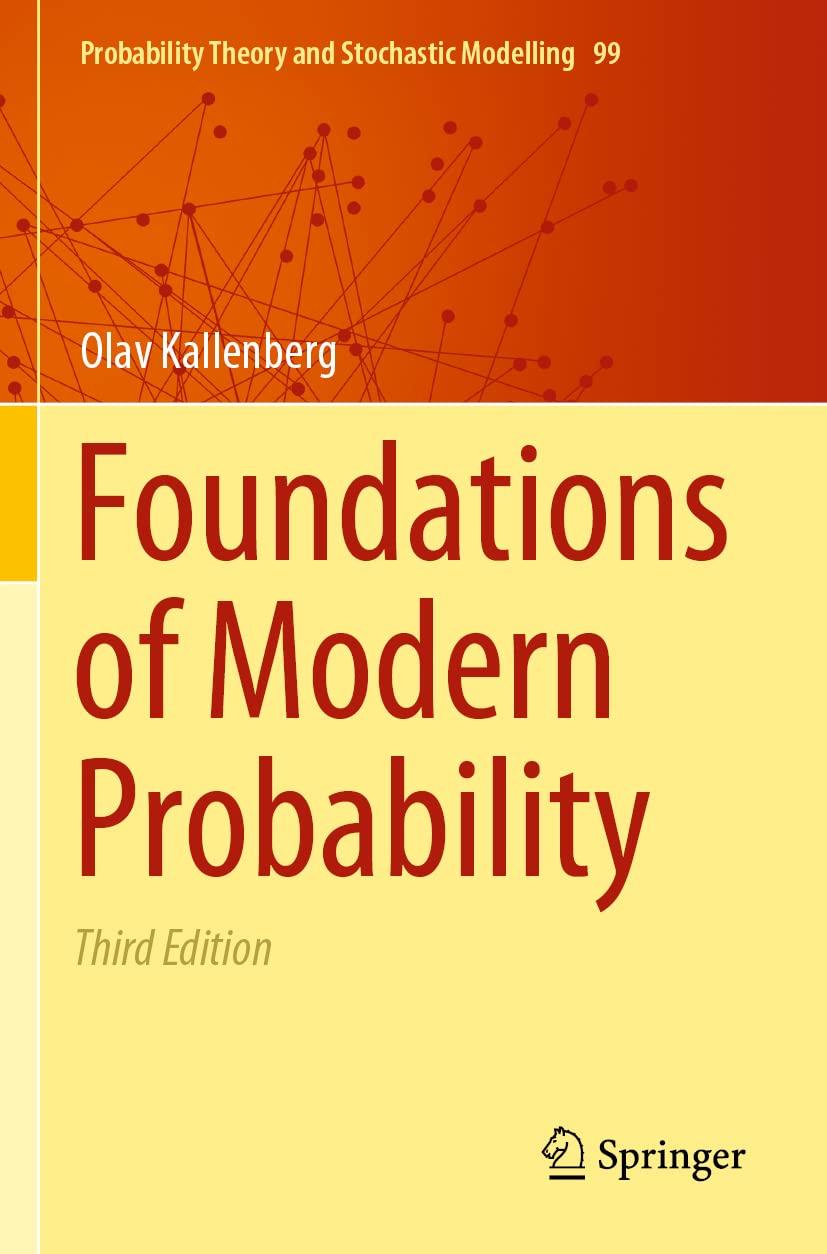 foundations of modern probability 3rd edition olav kallenberg 3030618730, 978-3030618735