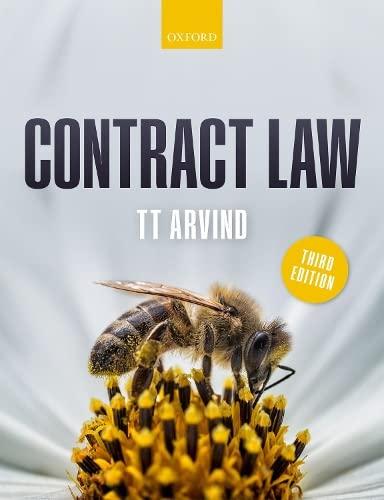 contract law 3rd edition tt arvind 0198867778, 978-0198867777