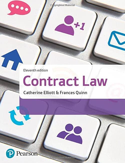contract law 11th edition catherine elliott, frances quinn 1292147091, 978-1292147093