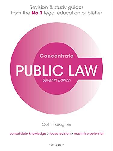 public law concentrate 7th edition colin faragher 019289725x, 978-0192897251