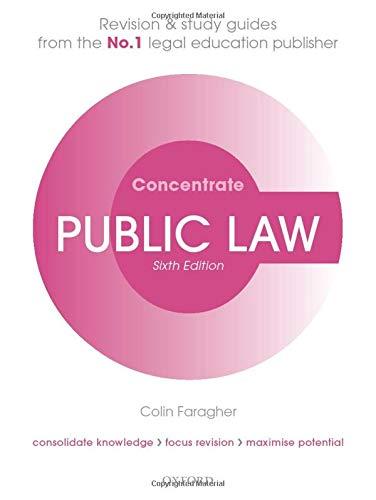 public law concentrate 6th edition colin faragher 0198840527, 978-0198840527