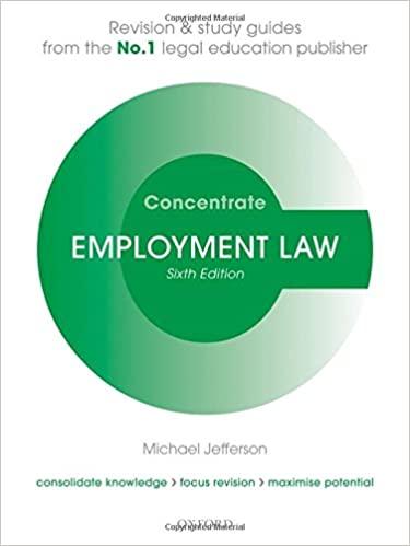 employment law the essentials 6th edition michael jefferson 0198815166, 978-0198815167