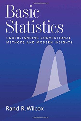 basic statistics understanding conventional methods and modern insights 1st edition rand r. wilcox