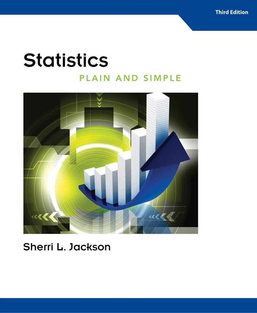 statistics plain and simple 3rd edition sherri l. jackson 1133312535, 978-1133312536