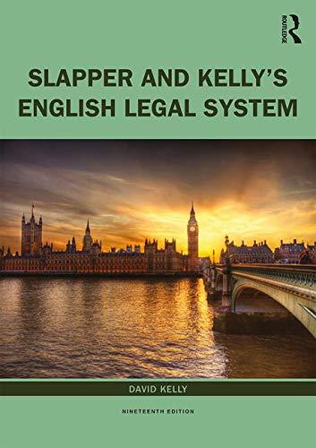 slapper and kellys the english legal system 19th edition david kelly 0367139472, 978-0367139476