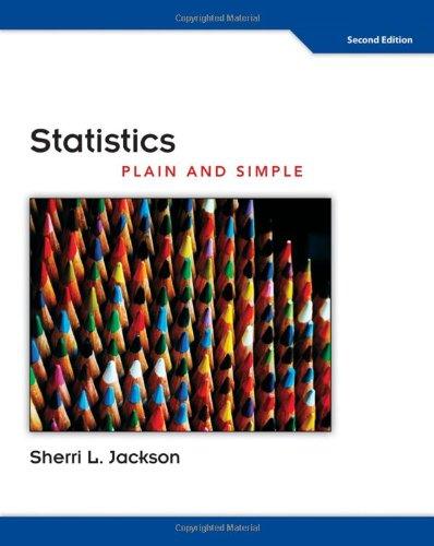 statistics plain and simple 2nd edition sherri l. jackson 0495808903, 978-0495808909