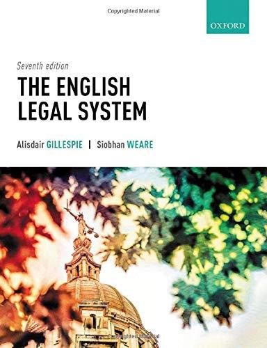 the english legal system 7th edition alisdair gillespie, siobhan weare 0198830904, 978-0198830900