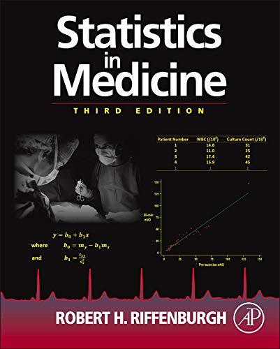 statistics in medicine 3rd edition robert h. riffenburgh 0123848644, 9780123848642