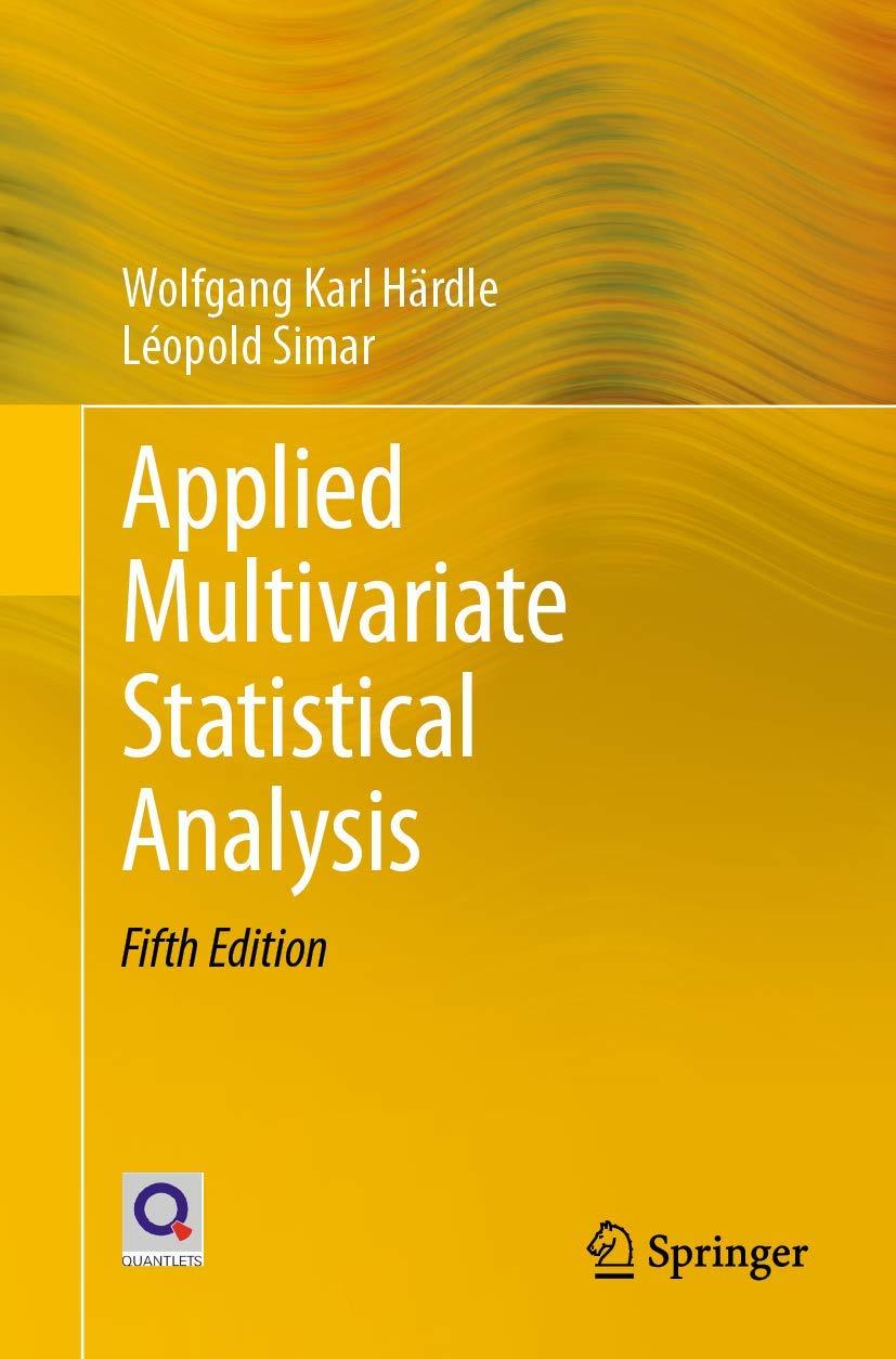 applied multivariate statistical analysis 5th edition wolfgang karl härdle, léopold simar 3030260054,