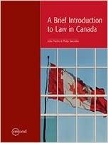 a breif introduction to law in canada 1st edition philip sworden, john fairlie 177255233x, 978-1772552331