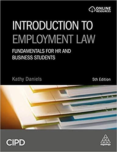introduction to employment law 5th edition kathy daniels 0749484144, 978-0749484149