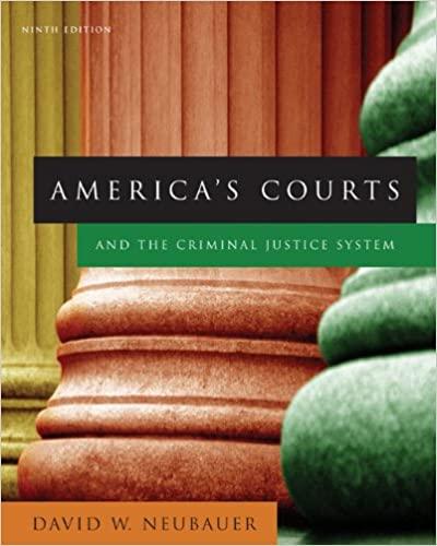 americas courts and the criminal justice system 9th edition david w. neubauer 0495095400, 978-0495095408