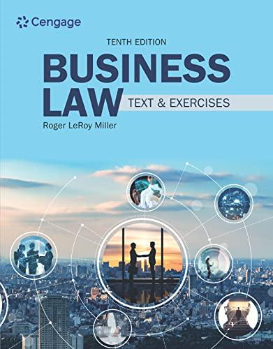 business law text and exercises 10th edition roger leroy miller, william e. hollowell 0357717414,