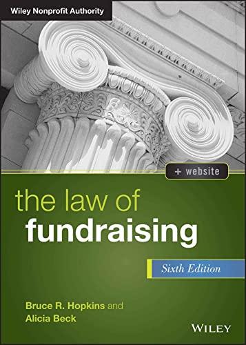 the law of fundraising 6th edition bruce r. hopkins, alicia m. beck 1119873444, 978-1119873440