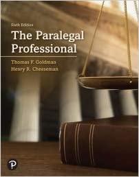 the paralegal professional 6th edition henry r. cheeseman, thomas f. goldman 0135724546, 978-0135724545