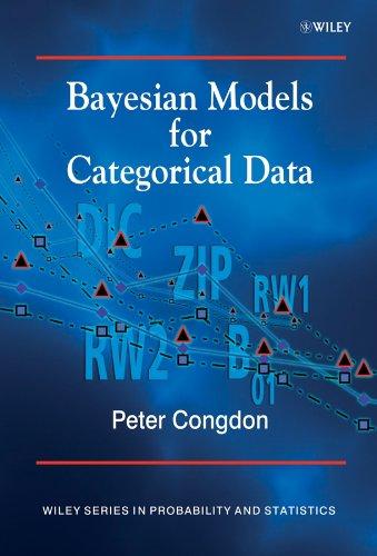 bayesian models for categorical data 1st edition peter congdon 0470092378, 978-0470092378