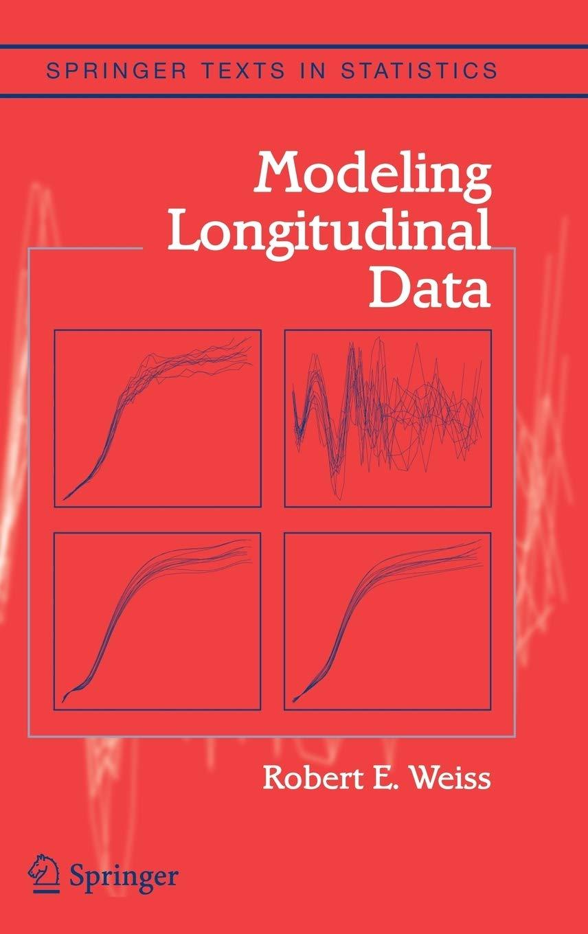 modeling longitudinal data 1st edition robert e. weiss 0387402713, 978-0387402710
