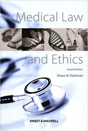 medical law and ethics 2nd edition shaun d. pattinson 1847038190, 978-1847038197