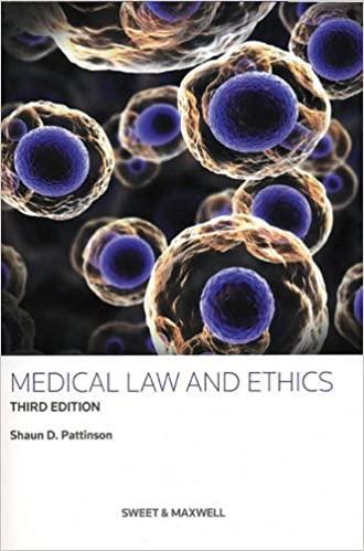 medical law and ethics 3rd edition shaun d. pattinson 0414048601, 978-0414048607
