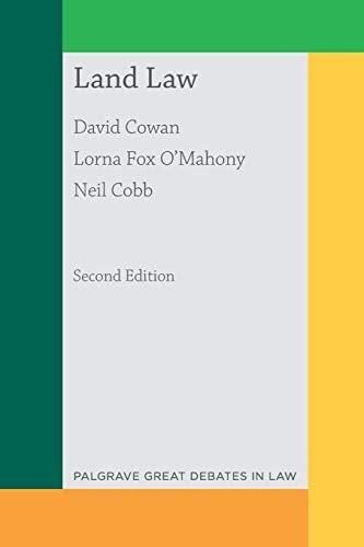 great debates in land law 2nd edition david cowan, lorna fox o’mahony, neil cobb 113748165x, 978-1137481658