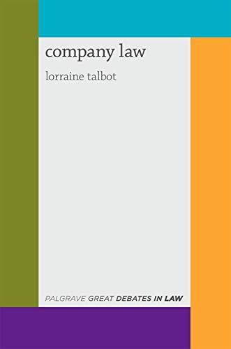 great debates in company law 1st edition lorraine talbot 0230304451, 978-0230304451