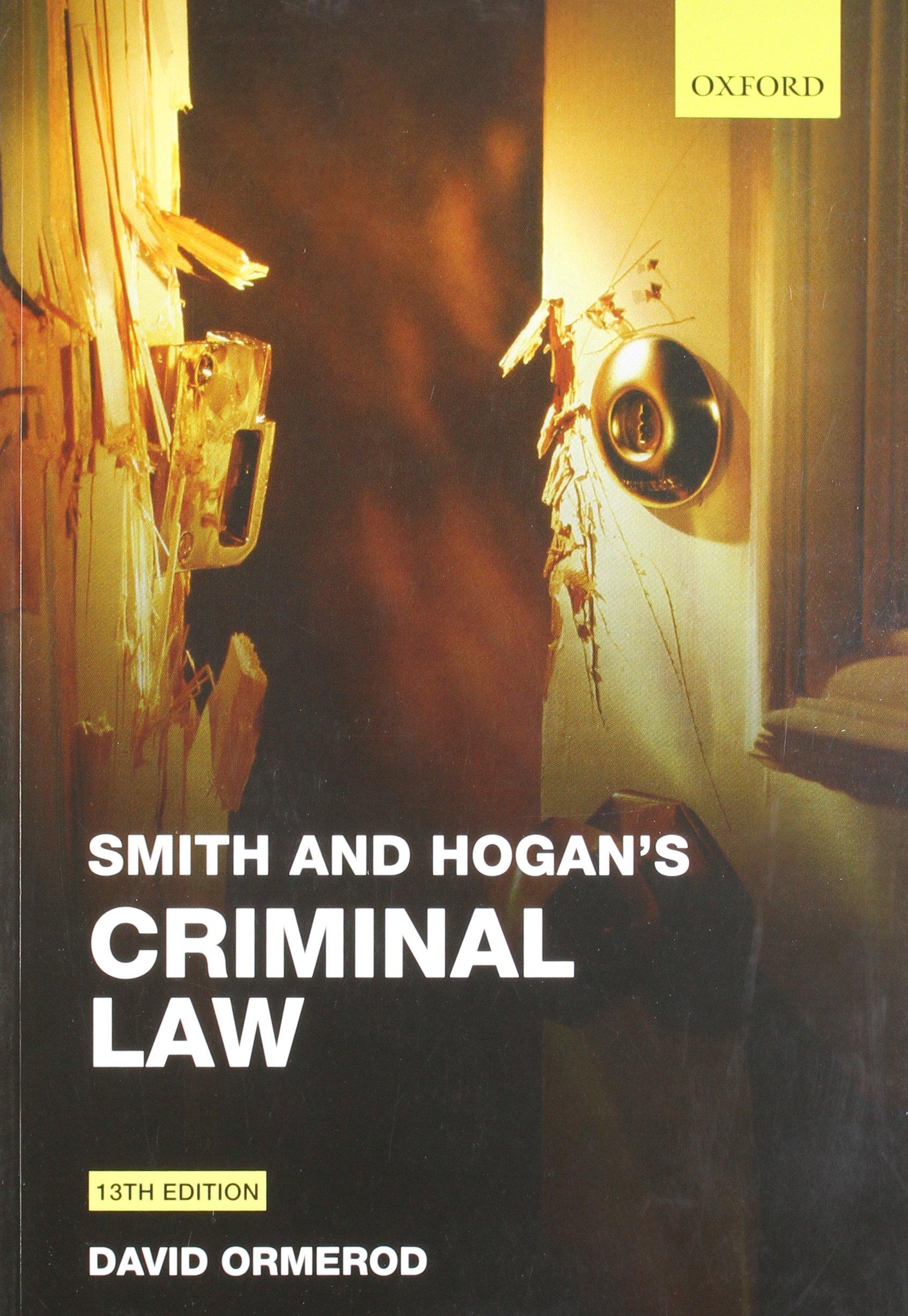 smith and hogans criminal law 13th edition david ormerod 0199586497, 978-0199586493