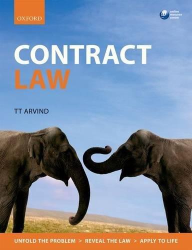 contract law 1st edition tt arvind 0198703473, 978-0198703471