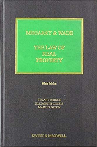 megarry and wade the law of real property 9th edition elizabeth cooke, stuart bridge, martin dixon