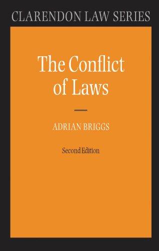 the conflict of laws 2nd edition adrian briggs 0199539669, 978-0199539666