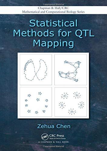 statistical methods for qtl mapping 1st edition zehua chen 1466514930, 9781439868300