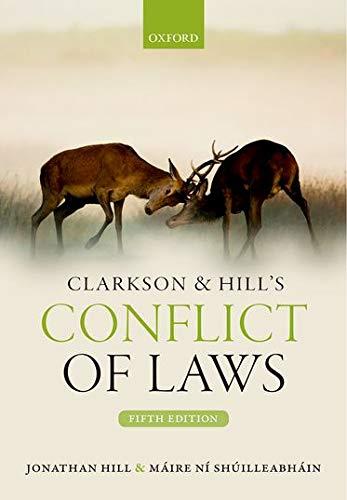 clarkson and hills conflict of laws 5th edition jonathan hill, máire ní shúilleabháin 0198732295,