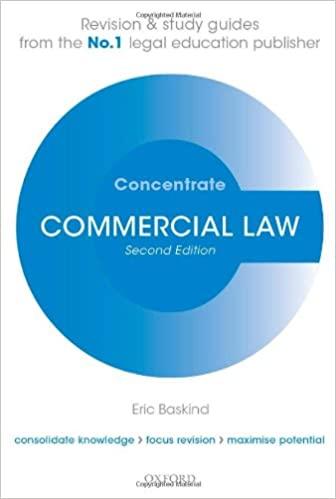 commercial law concentrate 2nd edition eric baskind 0199671990, 978-0199671991