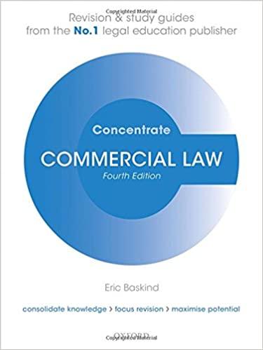 commercial law concentrate 4th edition eric baskind 0198803842, 978-0198803843